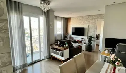 Venda | Apartamento 45m², quarto, sala com varanda, 1 vaga, Limão