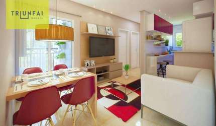 Apartamento com 2 dormitórios à venda, 44 m² por R$ 279.000,00 - Jardim Simus - Sorocaba/SP