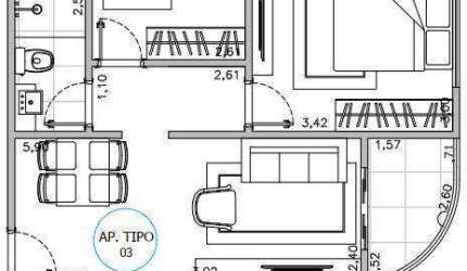 Apartamento com 2 dormitórios à venda, 57 m² por R$ 250.000 - Altos do Trujillo - Sorocaba/SP