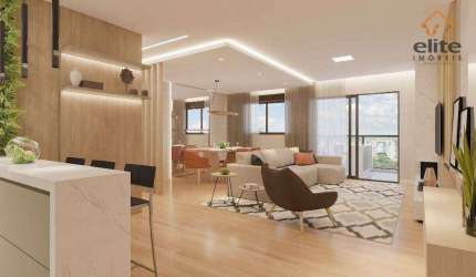 Apartamento com 3 dormitórios à venda, 106 m² por R$ 972.860,15 - Bacacheri - Curitiba/PR