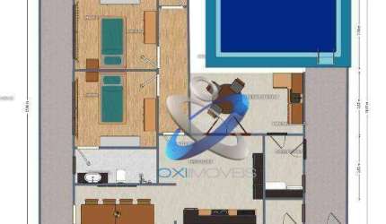 Casa com 3 dormitórios à venda, 170 m² por R$ 1.350.000,00 - Condomínio Terras do Vale - Caçapava/SP