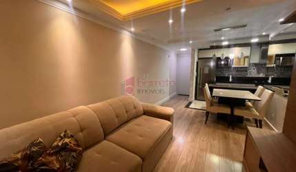 APARTAMENTO SEMI MOBILIADO PARA LOCAÇÃO NO CONDOMÍNIO JARDIM CONQUISTA - JUNDIAÍ/SP