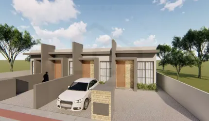 CASA BAIXA DE 68,45m² TRÊS DORMITÓRIOS SENDO UMA SUÍTE