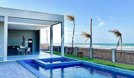 Casa em condomínio com 4 suítes -  Pé na areia