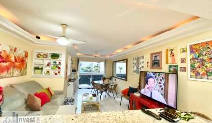 Apartamento para Venda em Guarujá, Enseada, 3 dormitórios, 2 banheiros, 1 vaga