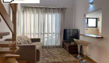 Excelente Aptº duplex/51m², Paraíso c/01 dorm s/suíte, sala 2 amb, 01 vaga