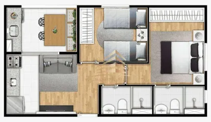 Vendo Apartamento à venda, 43 m² por R$ 317.200 - Vila das Bandeiras - Guarulhos/SP
