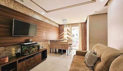 Apartamento a venda no Forever Resort com 3 dormitórios 1 suíte terraço gourmet com churrasqueira e 1 vaga coberta na Vila Barros - Guarulhos/SP