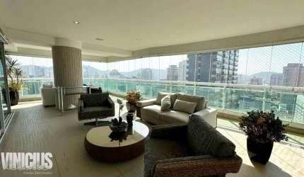Residência Prime Plaza: Apartamento de Luxo à Venda em Santos-SP, Bairro Gonzaga. 4 Quartos, 4 Suítes, 4 Salas, 6 Banheiros, 4 Vagas, 400m².