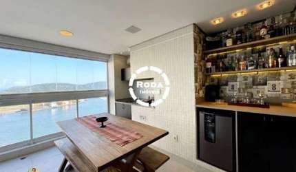 Viva com luxo e conforto em Santos-SP: Apartamento de 3 quartos na Ponta da Praia com vista marina!