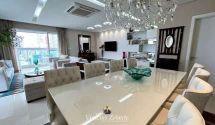 Apartamento de luxo à venda em Santos-SP: 3 quartos, 3 suítes, 3 salas, 5 banheiros, 3 vagas de garagem, 207,00 m² - Residencial Portal da Pompéia.