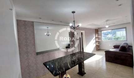 Venda de Apartamento Impecável na Vila Belmiro, Santos-SP: 2 Quartos, 2 Salas, 1 Banheiro, 1 Vaga de Garagem, 67m².