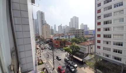 Apartamento para venda no Embaré, Santos-SP: 3 quartos, 1 suíte, 2 salas, 3 banheiros, 1 vaga de garagem, 147m² de área.
