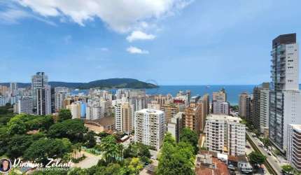 Cobertura à venda em Santos-SP, Aparecida: 4 quartos, 4 suítes, 3 salas, 5 banheiros, 6 vagas, 550m² de área!