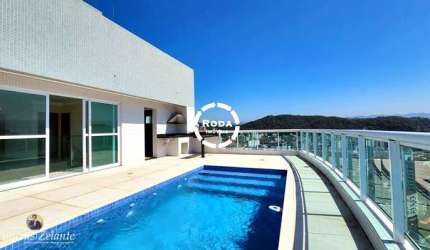 Cobertura de luxo no Gonzaga: 4 quartos, 4 suítes, 3 salas, 5 banheiros, 4 vagas de garagem, 278m² - Residencial Privilege Gonzaga.