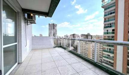 Imperdível apartamento à venda em Santos-SP, Boqueirão: 3 quartos, 1 suíte, 2 salas, 4 banheiros, 4 vagas, 152m².