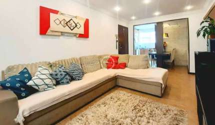 Imperdível! Apartamento de 4 quartos na Pompéia, Santos-SP. 1 suíte, 2 salas, 2 banheiros, 1 vaga. 98m². Primeiro andar. Venha conferir!