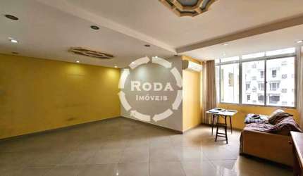 Apartamento de alto padrão à venda em Santos-SP, José Menino: 2 quartos, 1 suíte, 2 salas, 3 banheiros, 1 vaga, 203m² - Quadra da Praia!