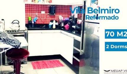 Apartamento à Venda em Santos-SP: 2 Quartos, 2 Salas, 2 Banheiros - Vila Belmiro  1 Vaga de Garagem  77m² de Área - Corretor Vinicius Zelante