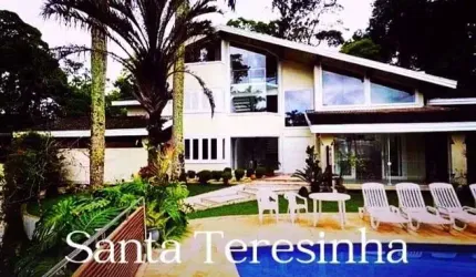 Santa Teresinha: Casa de Condomínio à Venda em Santos-SP, Bairro Marapé - 4 Quartos, 4 Suítes, 3 Salas, 6 Banheiros, 5 Vagas, 600m²
