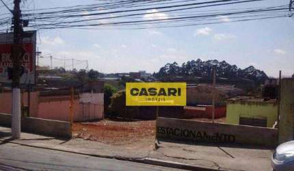 Terreno para alugar, 1762 m²- Campestre - Santo André/SP