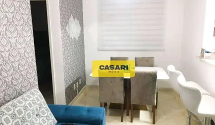 Apartamento com 2 dormitórios à venda, 50 m²  - Vila Homero Thon - Santo André/SP