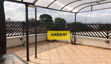 Cobertura com 3 dormitórios à venda, 180 m² - Nova Gerti - São Caetano do Sul/SP