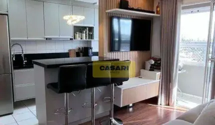 Apartamento com 2 dormitórios à venda, 50 m² - Vila Metalúrgica - Santo André/SP