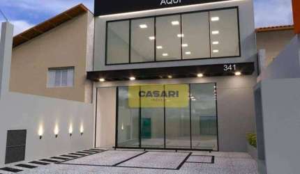 Salão para alugar, 300 m²- Vila Bastos - Santo André/SP