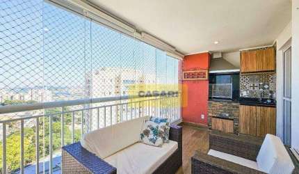 Apartamento com 3 dormitórios à venda, 94 m²- Vila Valparaíso - Santo André/SP
