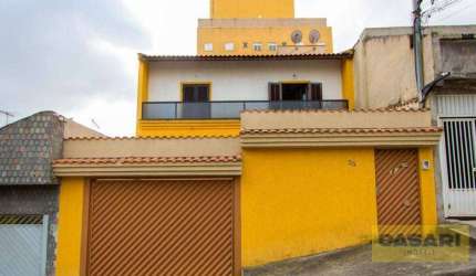 Sobrado com 4 dormitórios à venda, 396 m² - Jardim Cristiane - Santo André/SP