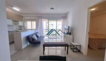 Apartamento Mobiliado com 1 dormitório, 50 m² - venda por R$ 670.000 ou aluguel por R$ 4.937/mês - Condomínio Alpha Park - Barueri/SP