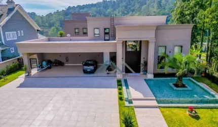 Mansão com 5 suítes, mobiliada à venda, 1000 m² por R$ 32.000.000 - Tamboré 1 - Barueri/SP