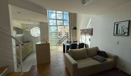 Lindo Loft Mobiliado com 1 suíte para alugar, 57 m² por R$ 4.990/mês - Edifício Loft - Barueri/SP
