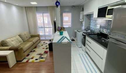 Apartamento Decorado e Mobiliado com 2 dormitórios, sendo 1 suíte à venda, 62 m² por R$ 660.000 - Double - Barueri/SP