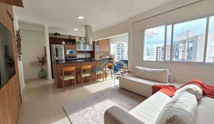 Aconchegante Apartamento Mobiliado, com 1 suíte para alugar, 54 m² por R$ 6.847/mês - Edifício Acqua Park Alphaville - Barueri/SP
