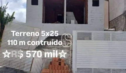 Sobrado com 3 dormitórios 1 suíte 2 vagas à venda por R$ 570.000 - Jardim Santa Clara - Guarulhos/SP