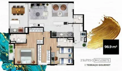 Apartamento com 3 dormitórios à venda, 99 m² por R$ 986.000 - Centro - Guarulhos/SP