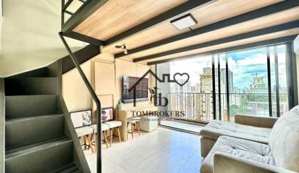 Studio com 1 dormitório, 53 m² - venda por R$ 1.050.000,00 ou aluguel por R$ 8.198,76/mês - Alto de Pinheiros - São Paulo/SP