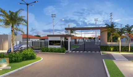 Lançamento casas em condomínio fechado em Sertãozinho-SP no Terras da Cidade, Cond. Lar Porto Alegre, 2 dormitórios mais quintal, lazer completo