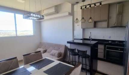 Ótimo apartamento mobiliado para venda no charmoso Quinta da Primavera, Cond. Belveder Towers, 2 dormitorios, varanda gourmet em 44 m², lazer completo