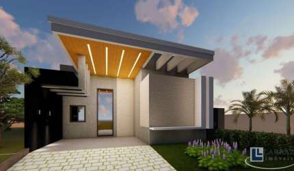 Linda casa nova alto padrão para venda no charmoso Condominio Quinta da Mata 1 com 3suites, gourmet e piscina em 250 m2 de área total