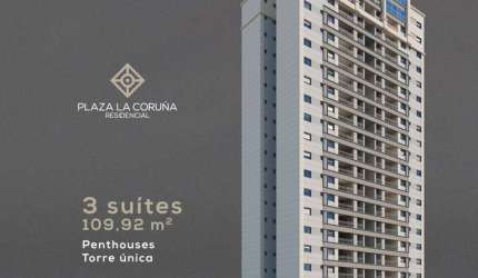 Super lançamento alto padrao no Jd Olhos Dagua, Cond. Plazas de Espana, Ed. La Coruna, 2 ou 3 suites, varanda gourmet em 109 m2, lazer completo