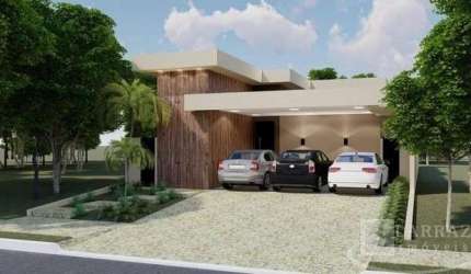 Casa nova para venda em Bonfim Paulista no Quintas de São Jose, Cond San Paolo, 3 suites, varanda gourmet e piscina em 168 m2 de area construída