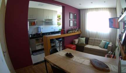 Lindo apartamento inteiro reformado no Parque Sao Sebastiao no condominio Royal Garden com 2 dormitorios e 47 m2