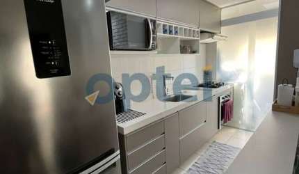 Apartamento mobiliado, porteira fechada 51m2, 2 dormitórios, 1 vaga, lazer completo no Residencial Viena - Vila Caminho do Mar