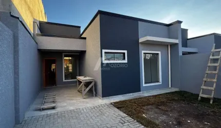 Casa em Cachoeira - Araucária: 3 Dorms, 1 Suíte e 1 Banheiro