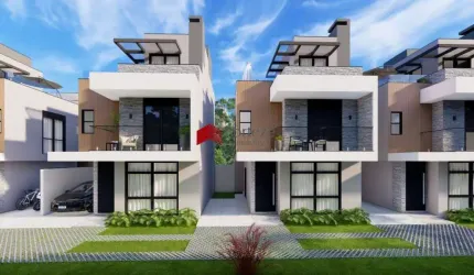 Sobrado com 109,43m² 3 quartos, à venda, no bairro Hauer em Curitiba
