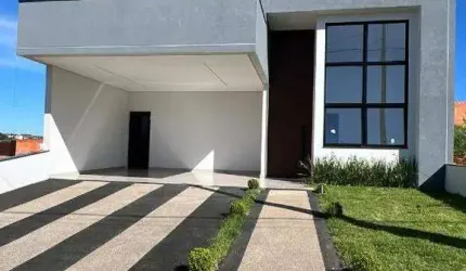 Linda casa com 3 suíte e piscina no condomínio Gran Reserve - Indaiatuba, SP