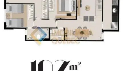 Apartamento com 3 quartos à venda na Rua Abrão Caixe, Condomínio Itamaraty, Ribeirão Preto, 107 m2 por R$ 906.128